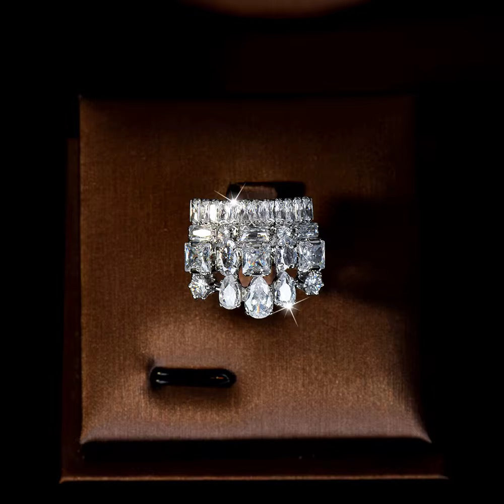 مجوهرات الزركونيا الفاخرة: دقة الألماس | مطلية بالروديوم والذهب الأبيض