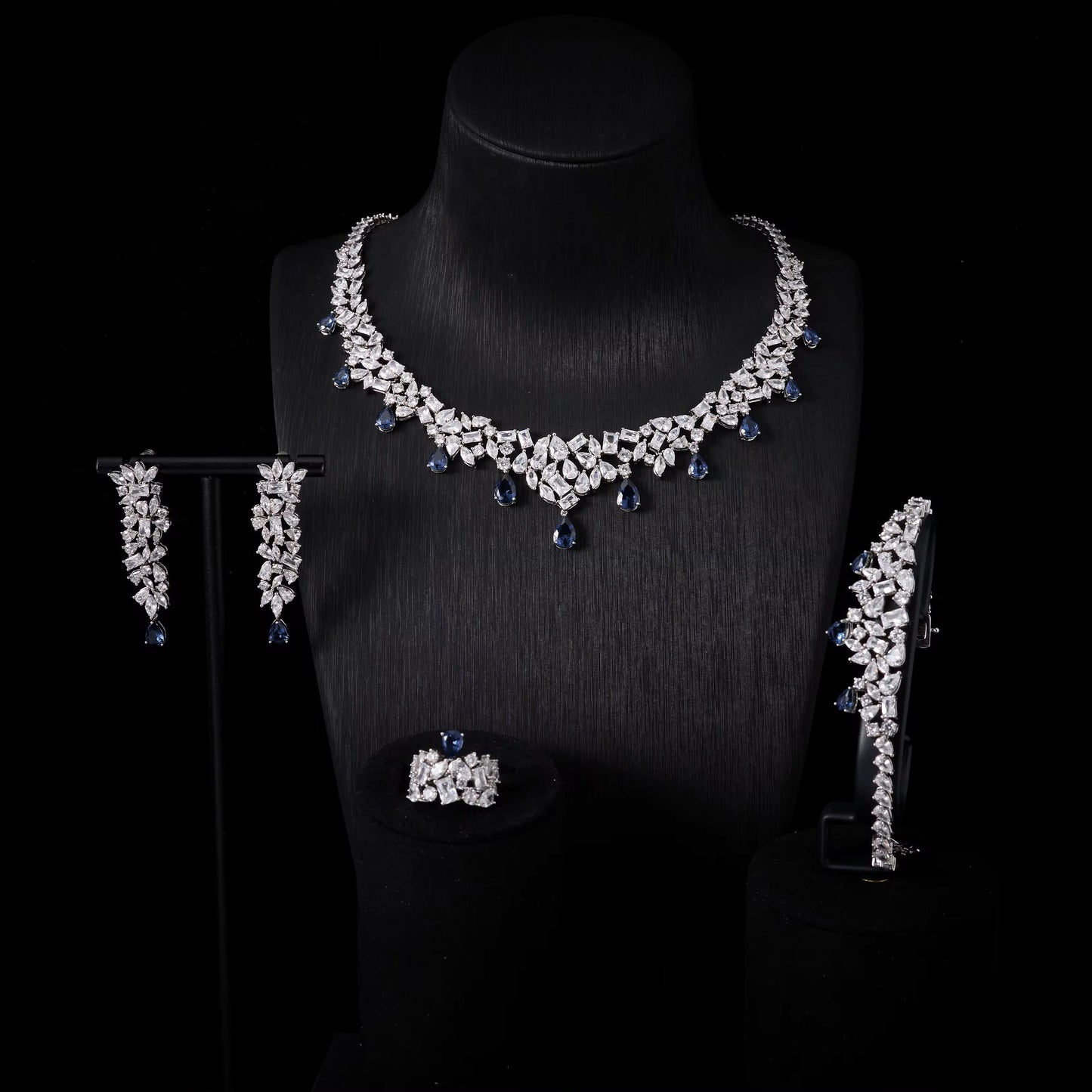 Luxury Zirconia Jewelry: "Diamond Precision," Silver Plated & Hypoallergenic