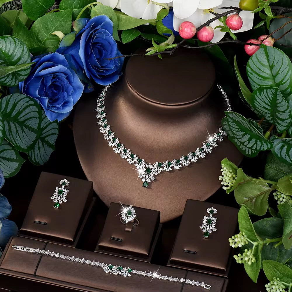 Luxury Zircon Jewelry – Diamond Precision & Premium Silver Finish