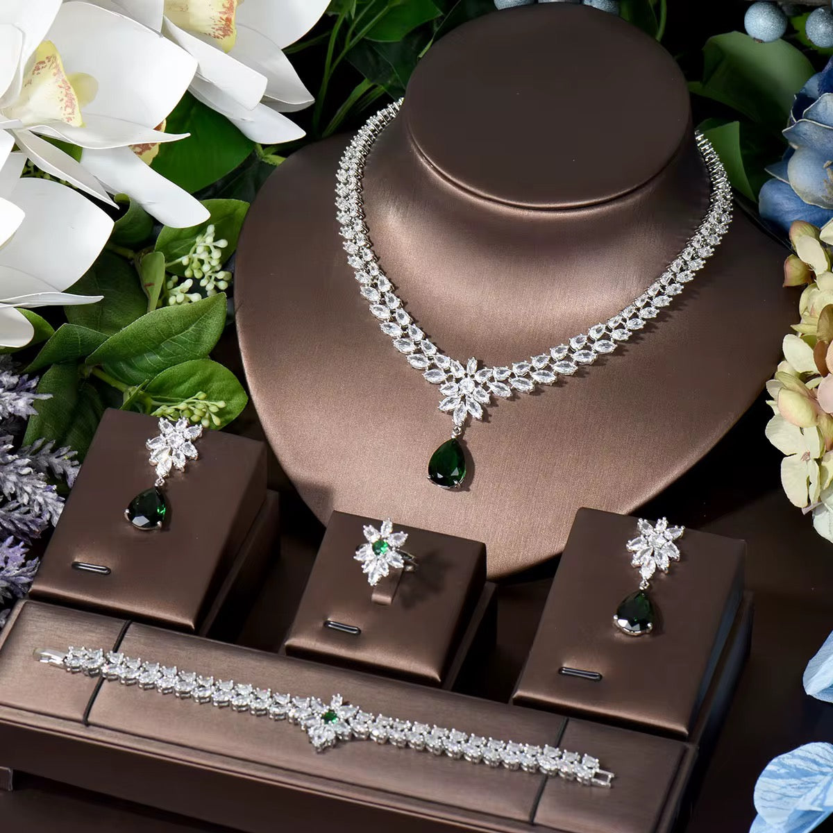 Luxury Zirconia Collection: Diamond-Like Precision & Hypoallergenic Silver Plating