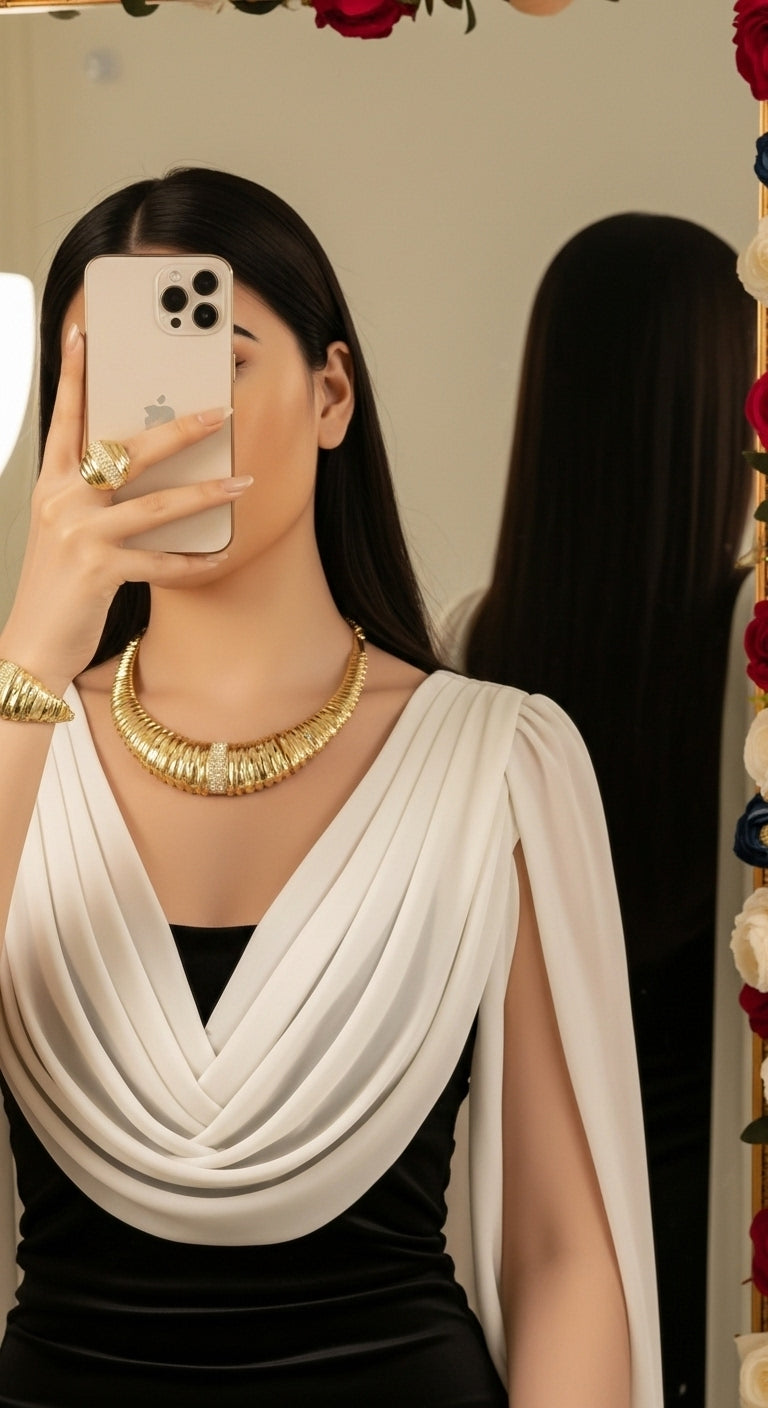 تصميم عصري مطلي بالذهب عيار 18 قيراطًا - البديل الأمثل للذهب