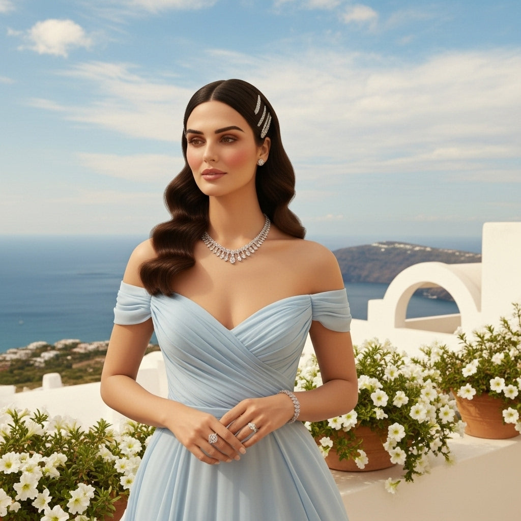 أطقم مجوهرات الزركون المجموعة الملكية