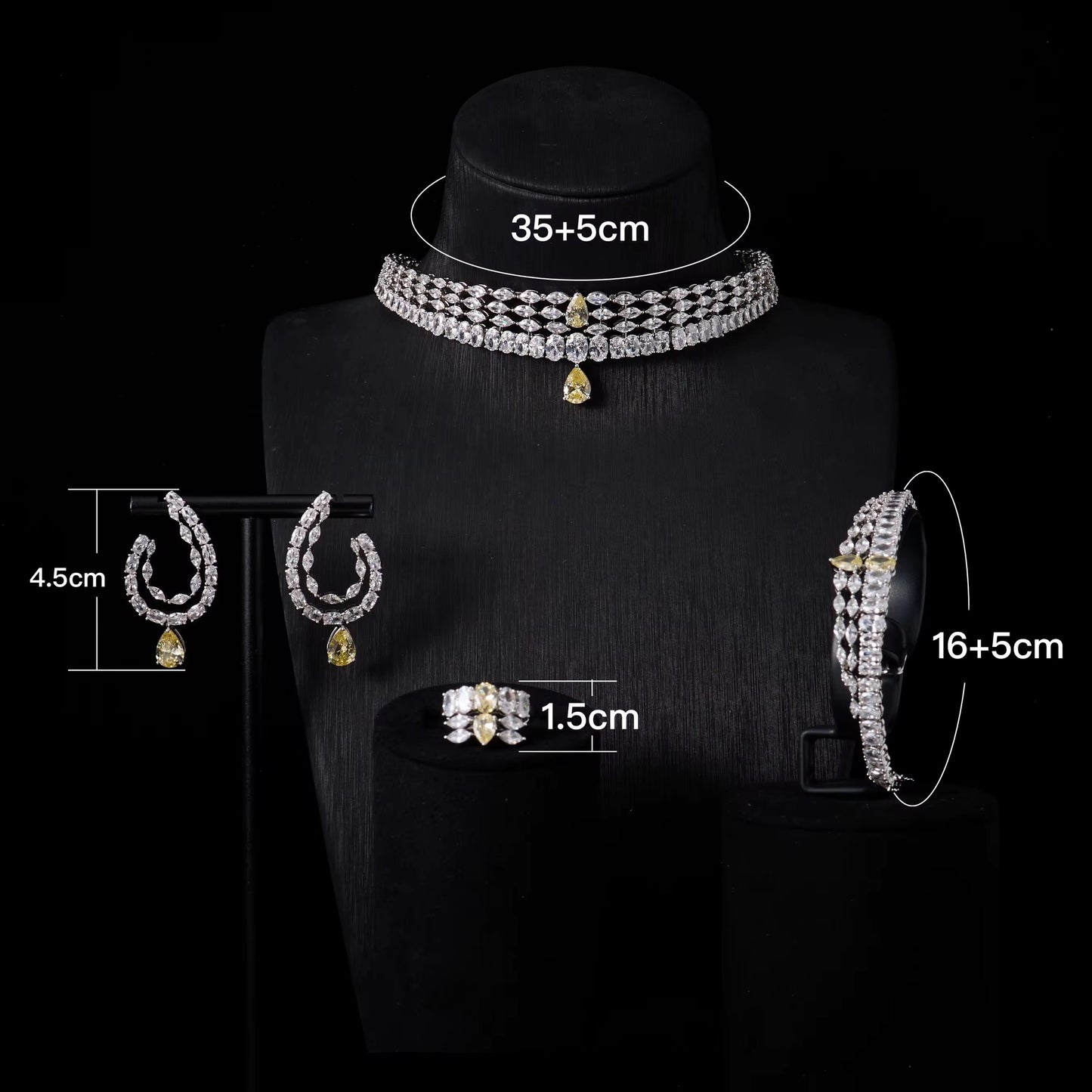 Luxury Zirconia Jewelry: Diamond Precision | High-Quality Silver Plated & Hypoallergenic