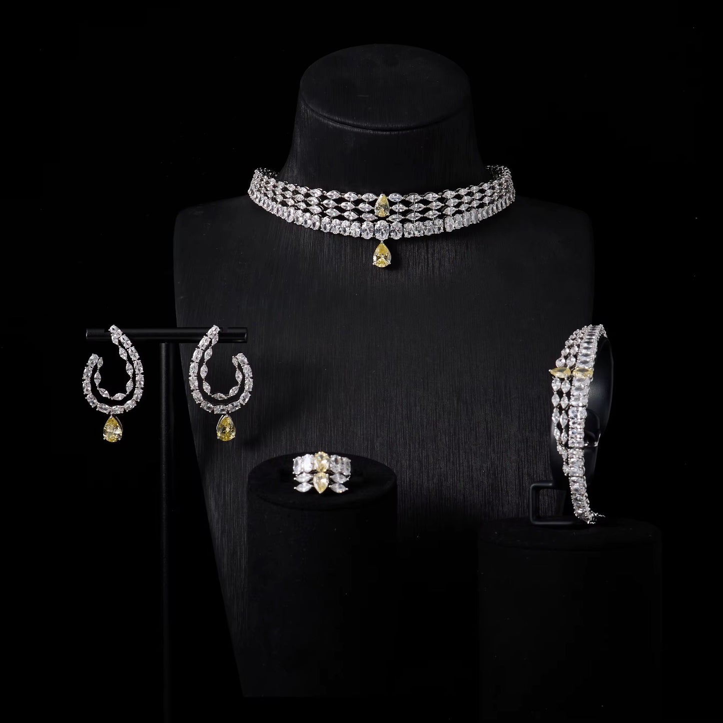 Luxury Zirconia Jewelry: Diamond Precision | High-Quality Silver Plated & Hypoallergenic