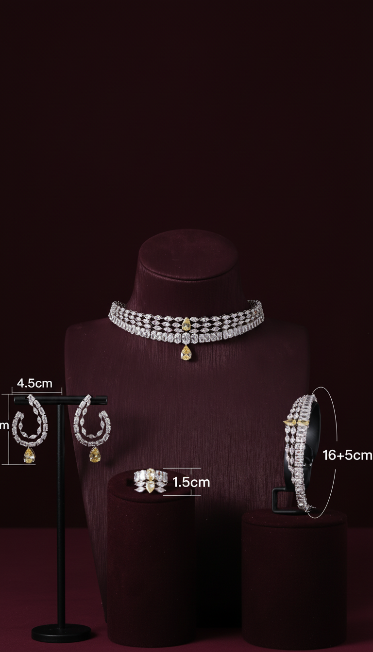 Luxury Zirconia Jewelry: Diamond Precision | High-Quality Silver Plated & Hypoallergenic