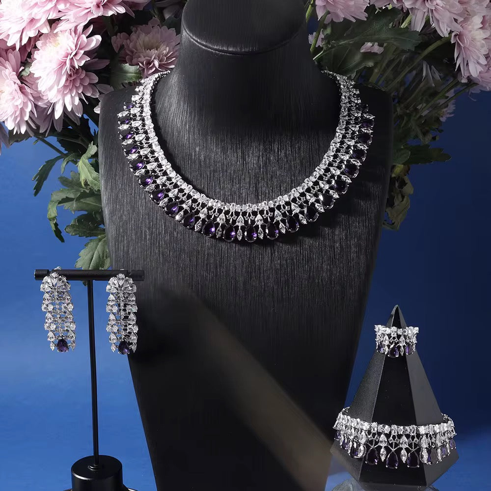 Luxury Zirconia Jewelry: Diamond Precision | High-Quality Silver Plated & Hypoallergenic