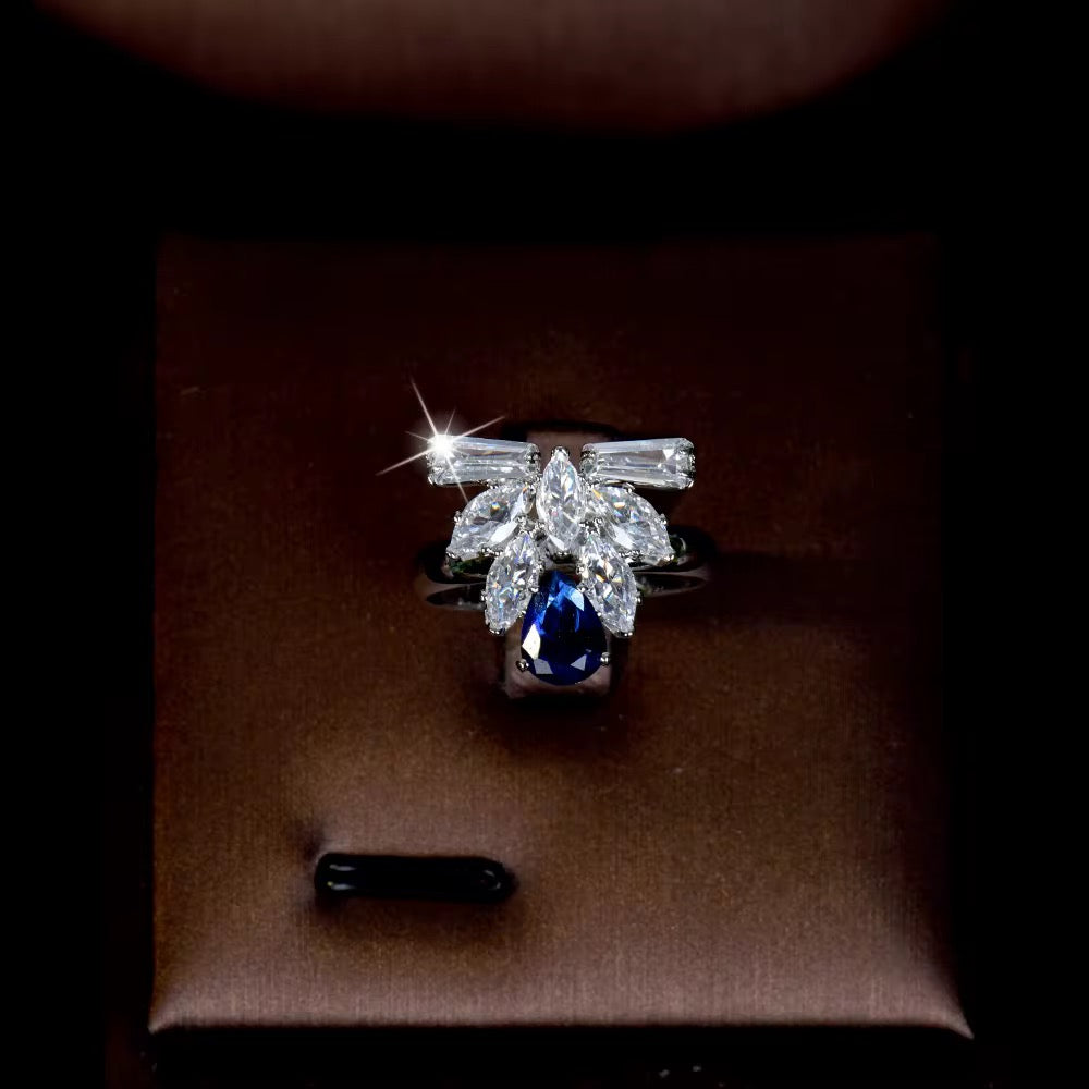 Luxury Zirconia Jewelry Set: Diamond Precision | Premium White Gold Plated