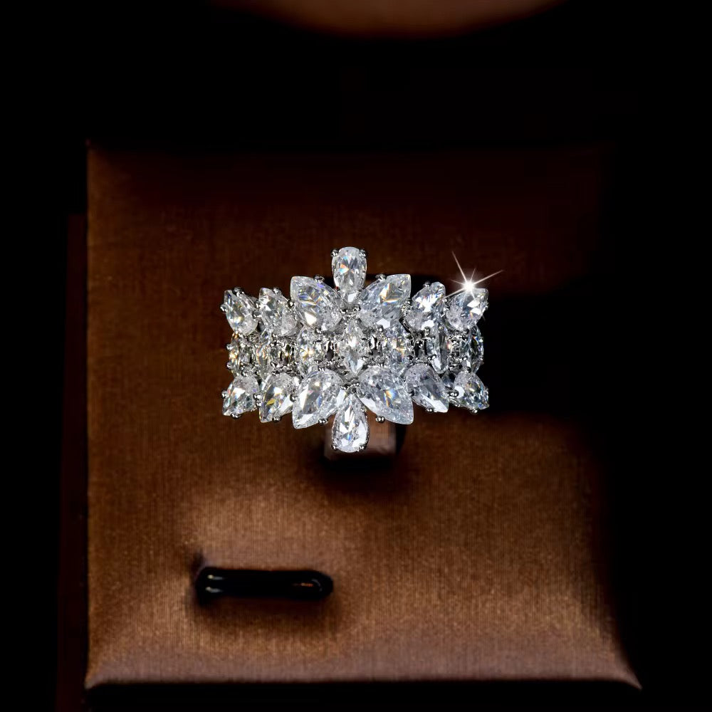 💎 Luxury Zirconia Jewelry Set: Diamond Precision