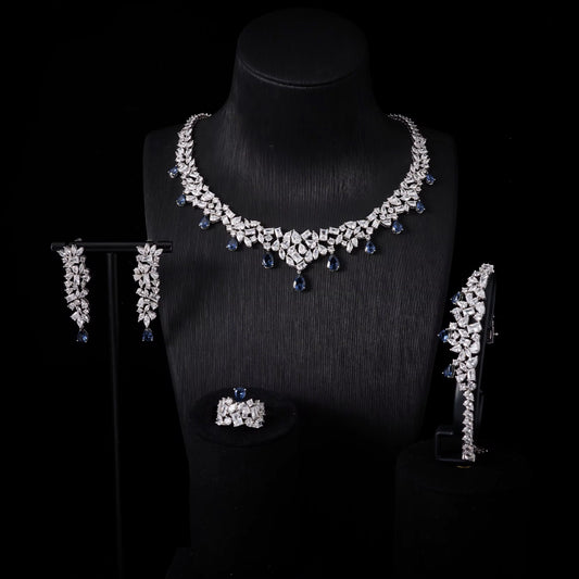 Luxury Zirconia Jewelry: "Diamond Precision," Silver Plated & Hypoallergenic