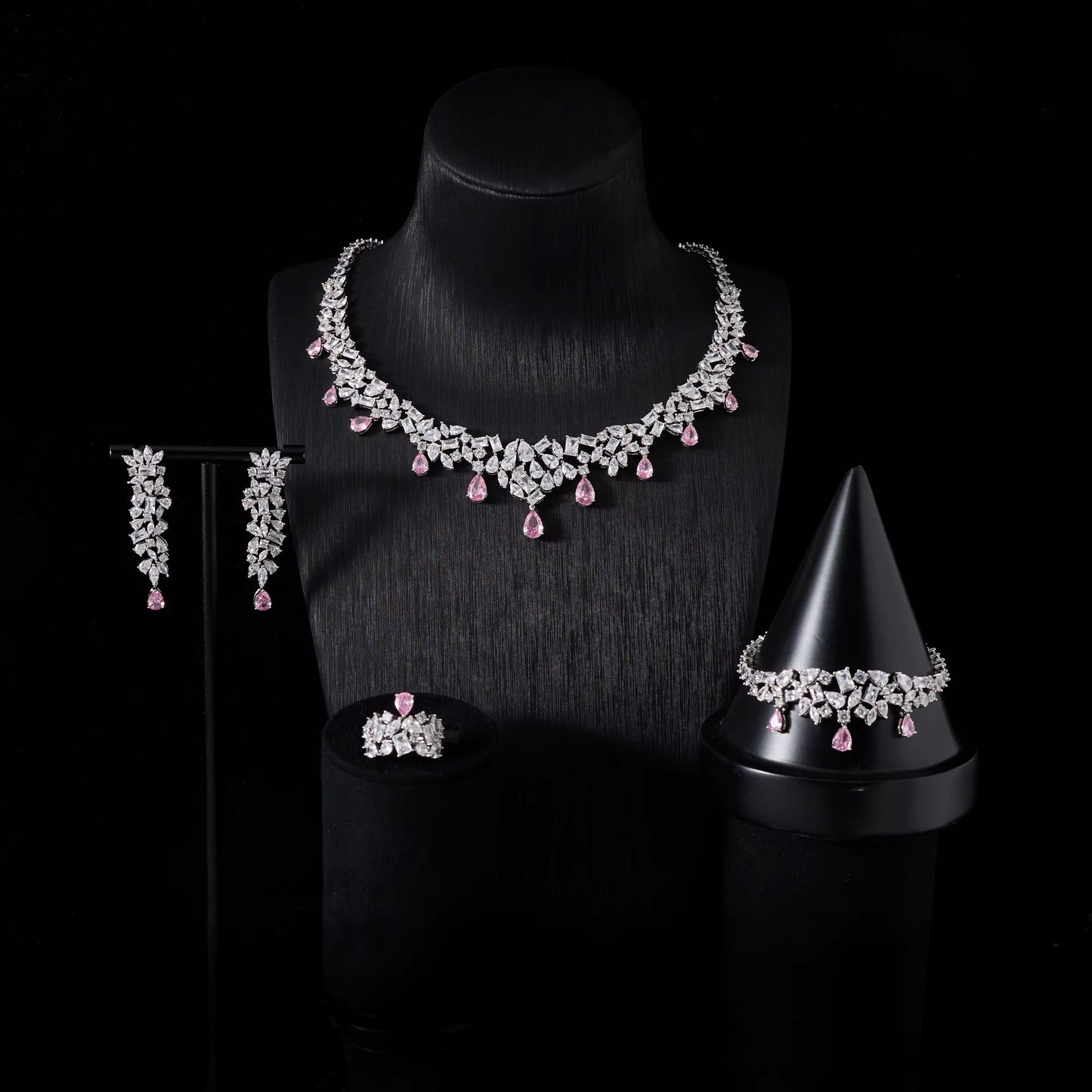 Luxury Zirconia Jewelry: "Diamond Precision," Silver Plated & Hypoallergenic