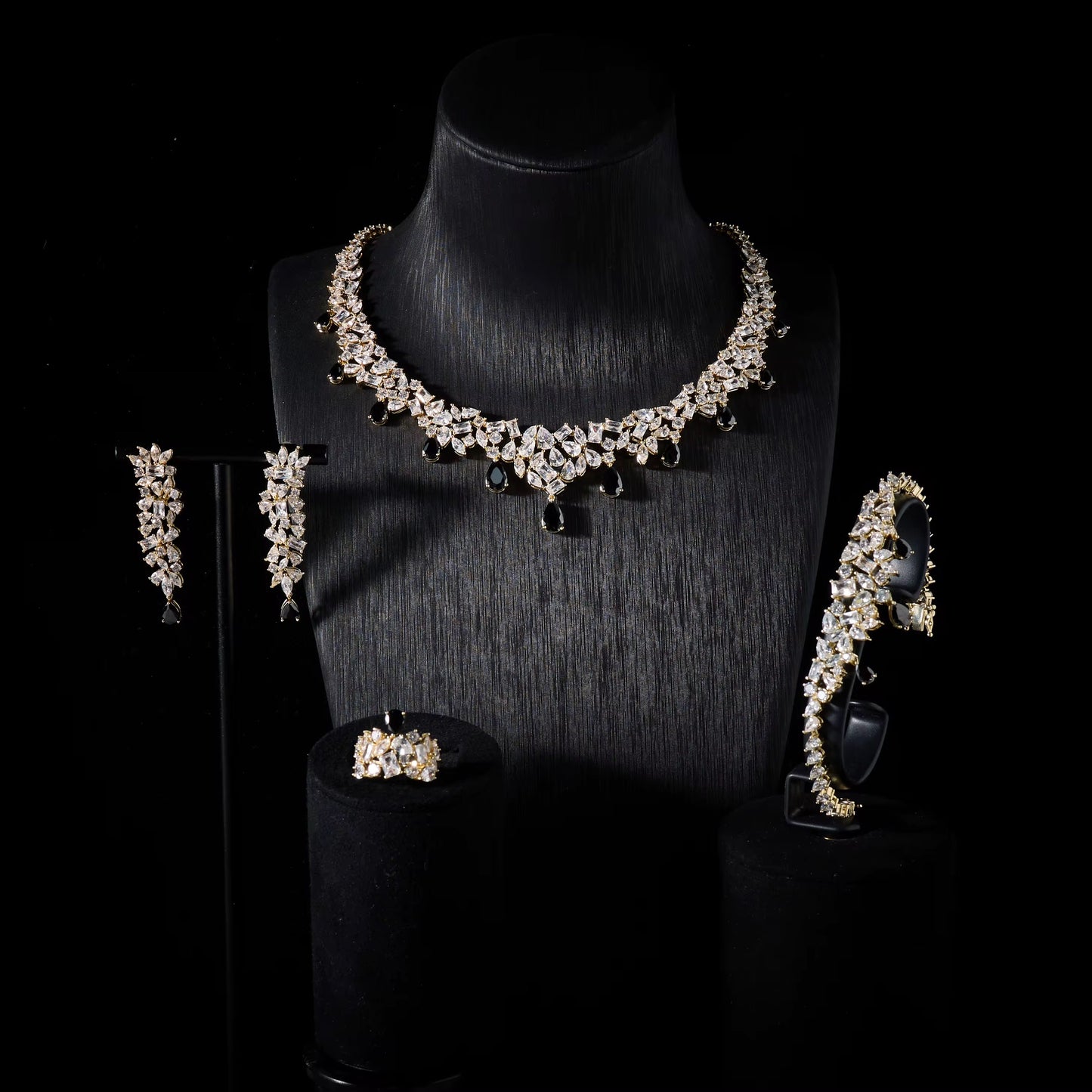 Luxury Zirconia Jewelry: "Diamond Precision," Silver Plated & Hypoallergenic