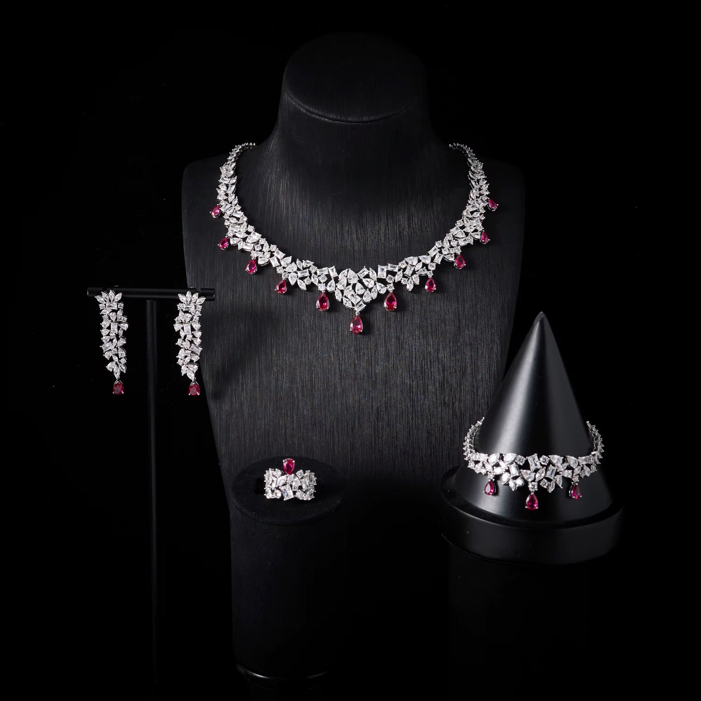Luxury Zirconia Jewelry: "Diamond Precision," Silver Plated & Hypoallergenic