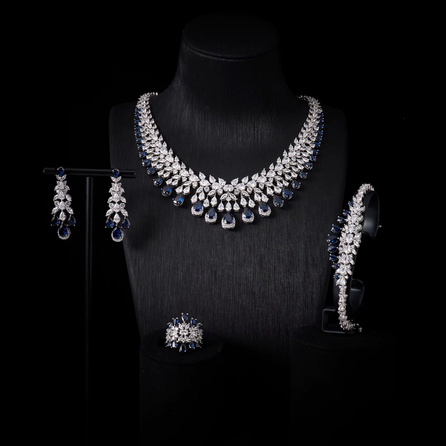 Luxury Zirconia Jewelry: "Diamond Precision," Silver Plated & Hypoallergenic