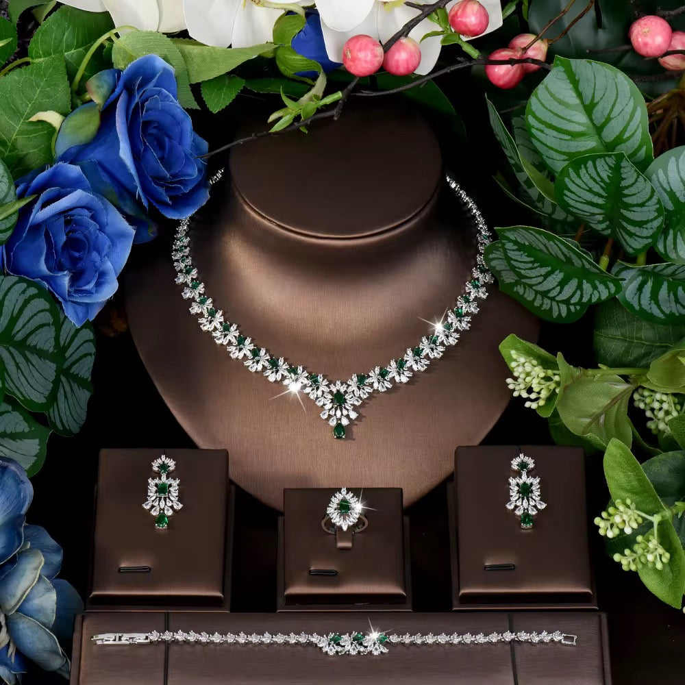 Luxury Zircon Jewelry – Diamond Precision & Premium Silver Finish