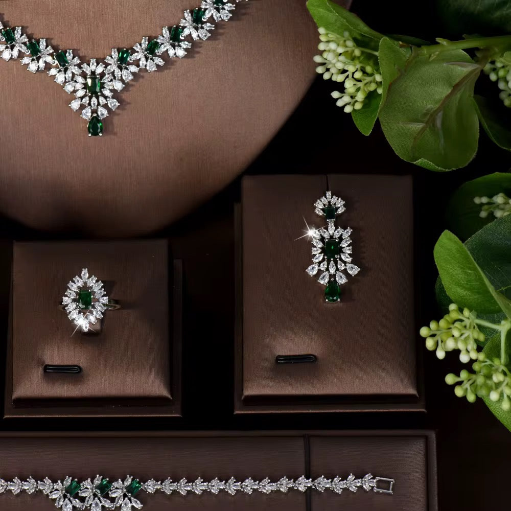 Luxury Zircon Jewelry – Diamond Precision & Premium Silver Finish