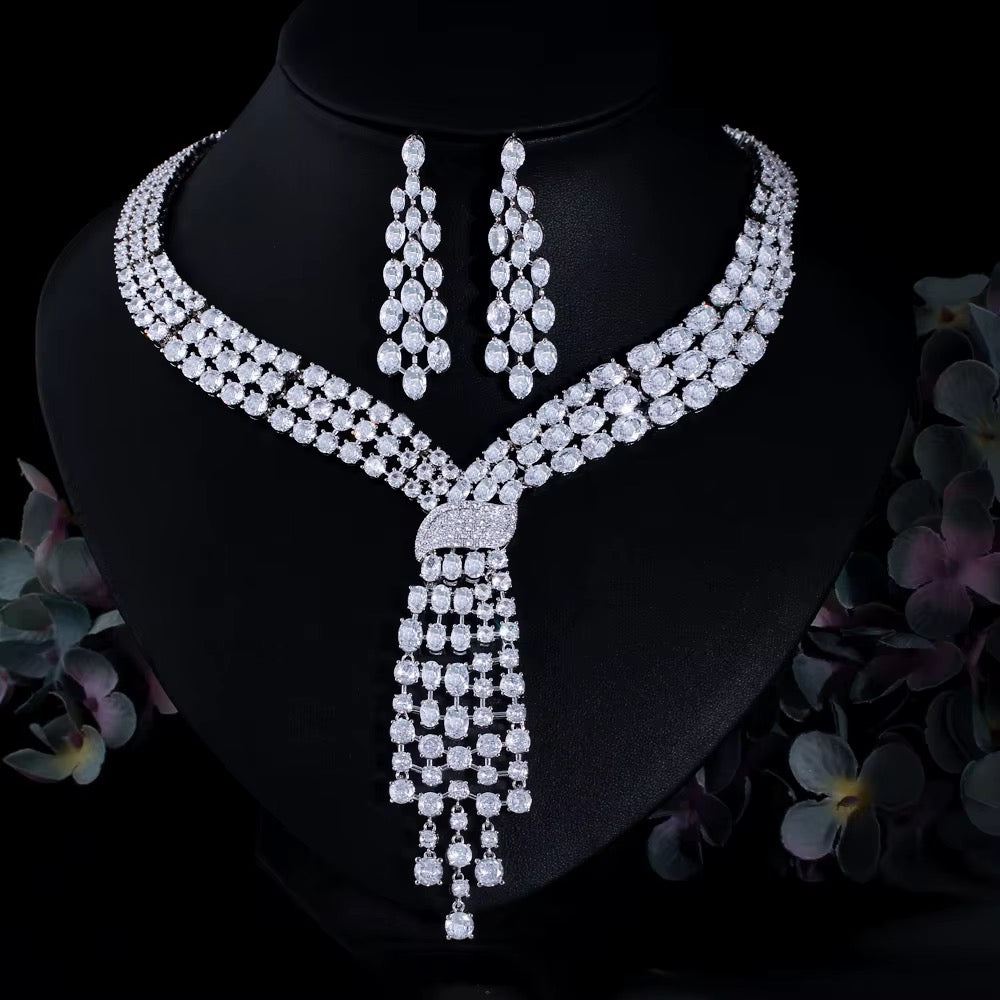 Luxury Zircon Jewelry – Diamond Precision & Premium Silver Finish