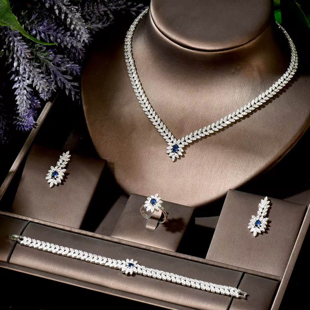 Luxury Zircon Jewelry: Diamond Precision, Hypoallergenic High-Quality Silver Plating