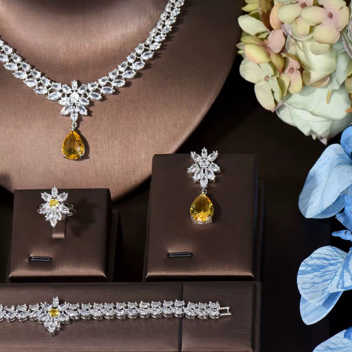 Luxury Zirconia Collection: Diamond-Like Precision & Hypoallergenic Silver Plating