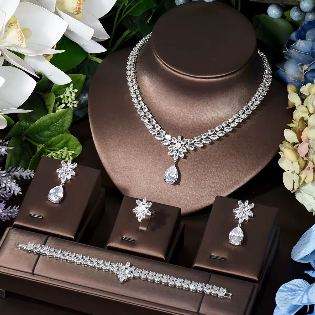 Luxury Zirconia Collection: Diamond-Like Precision & Hypoallergenic Silver Plating