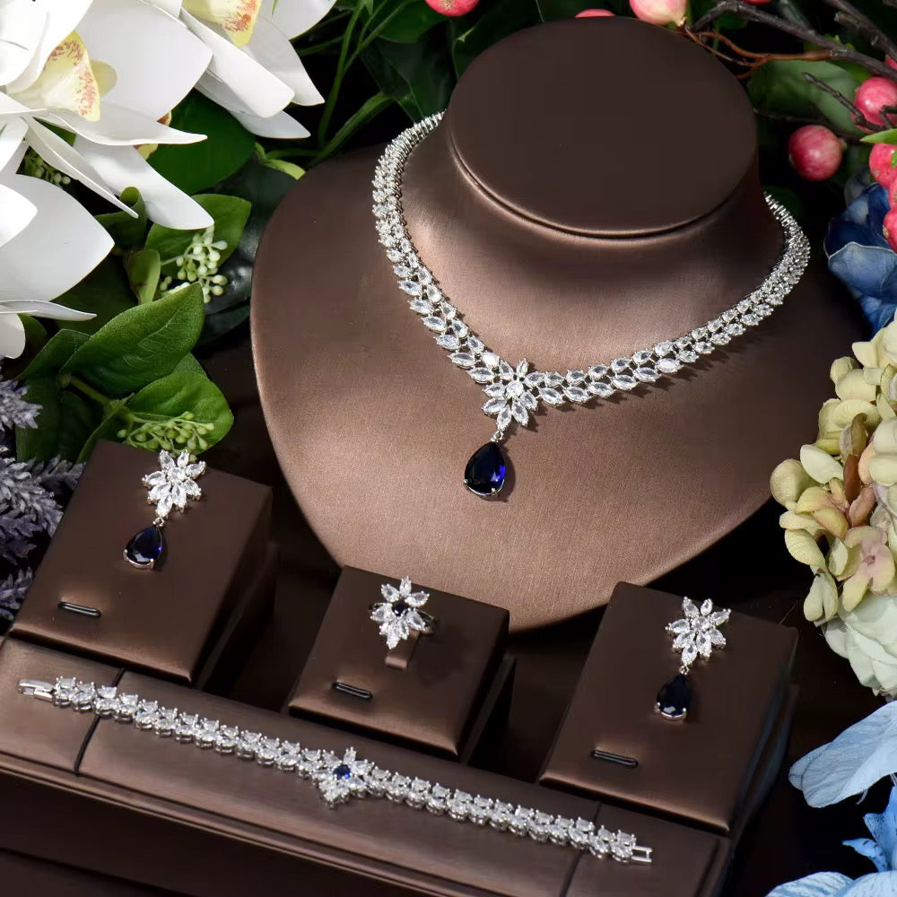 Luxury Zirconia Collection: Diamond-Like Precision & Hypoallergenic Silver Plating