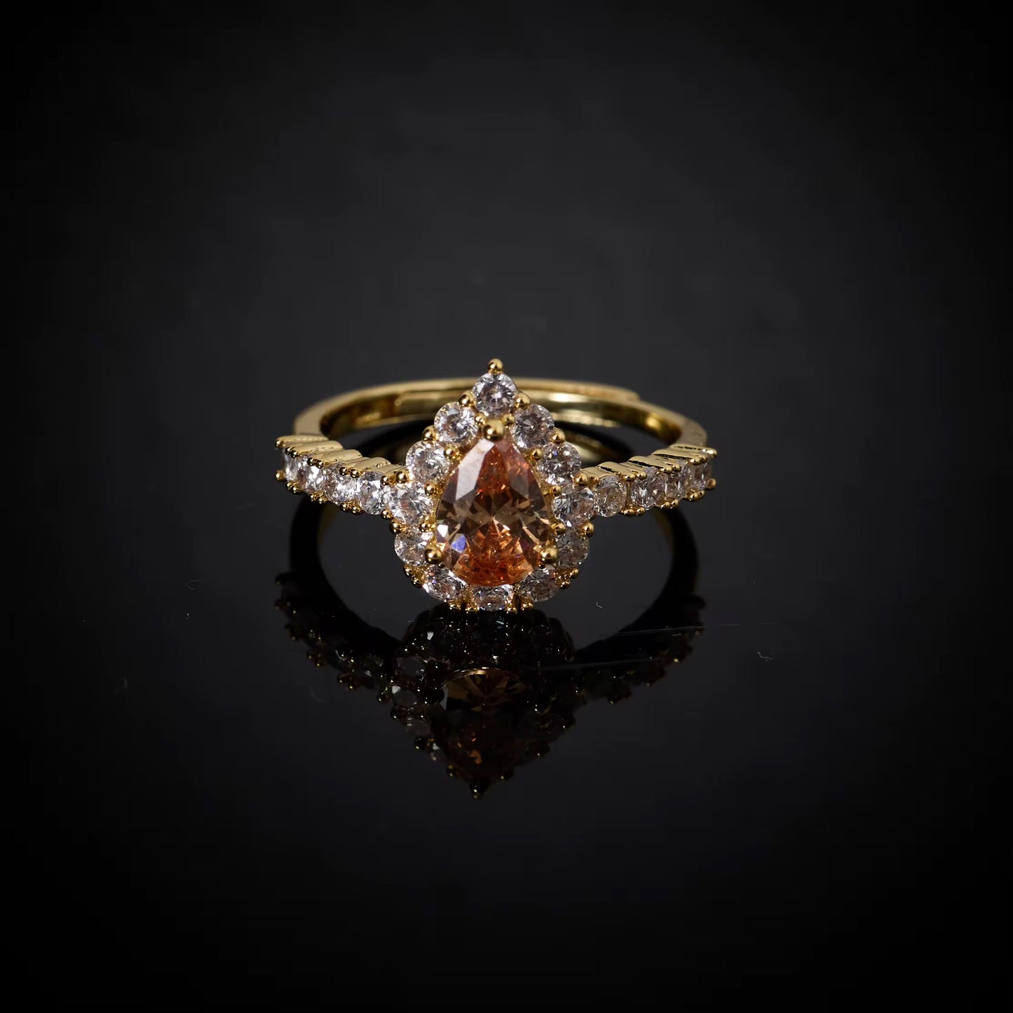 Luxury Rhodium Plated Zircon Set – Diamond-Like Brilliance